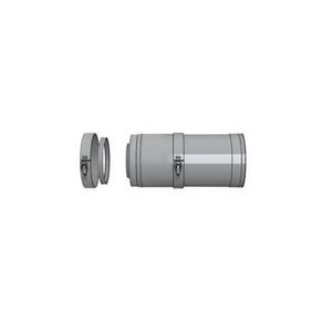 Pijp RVS Ø200/130 355-495mm telescopisch
