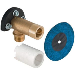 Muurplaat Flowfit geluidsisol MasterFix L=70mm MF1/2"-Rp1/2"