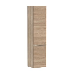 Hoge kast Natural Oak 400/350 scharnieren links greepkleur chroom Xelu Q 54137000