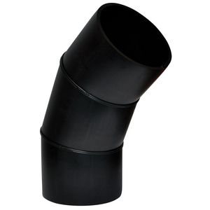 PE segmentbocht 45° 200mm PN4 zwart