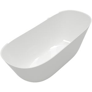 Theano vrijstaand ligbad 170x75cm stone white Quaryl