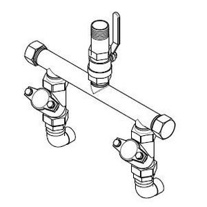 Discharge pipe MDG 1 1/2 complete