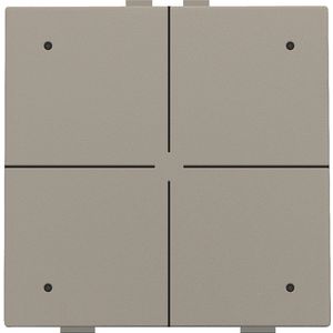 4-voudig drukknop met led Home Control bronze