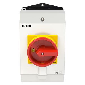 Hoofdschakelaar 6-polig +1M+1V 20A Nood-Uit-functie 90°