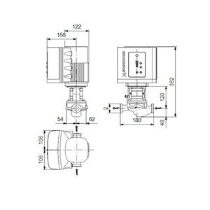 Inlinepomp TPE 32-80/2-A-O-A-BQQE 1X230 50HZ