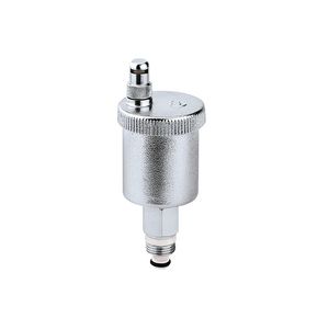 Autom. ontluchter Minical 1/2"bt. chroom + afsl. + hygr.vent.