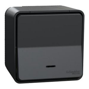 Wisselschakelaar Opbouw IP55 LED Controlelamp Gr Mureva Styl