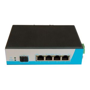 Industrial Switch PoE+ 4-Port Gigabit en 1x SFP