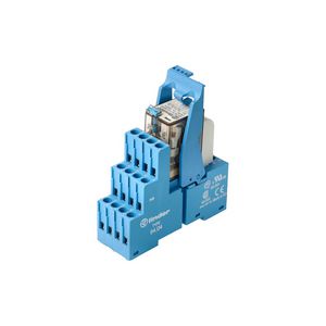 Interfacerelais 4 wisselcontacten 7A 110V DC serie 58 blauw