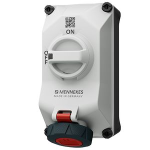 Wandcontactdoos 16A 4-polig  6H 400V IP67 DUO