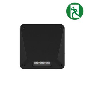 Nood wandlamp IP66 5/10W 3-CCT zwart auto test