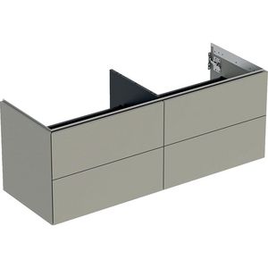 Wastafelonderkast 4x la 135cm greige mat ONE