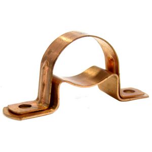 Zadel dubbel 12mm 12mm breed roodkoper VVE=100