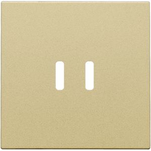 Afwerkingsset voor dubbele smart USB-C-lader gold coated