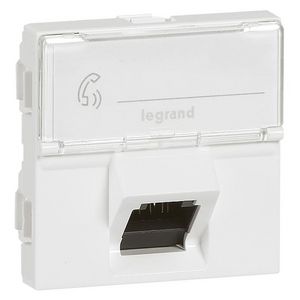 Connector RJ45 STP Cat. 6 2 modulen 45 gr Mosaic