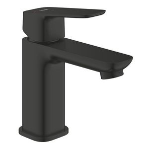 Wastafelmengkraan Es Push-Open, Matte Black Cubeo (Prof)