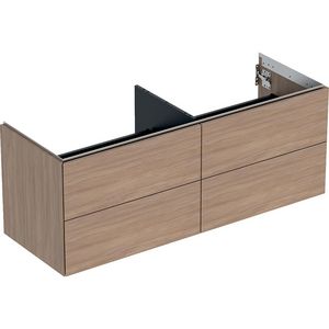 Wastafelonderkast 4x la 135cm eiken ONE
