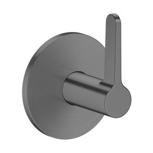 Inbouw stopkraan AXOR One+rechte grepen Brushed Black Chrome