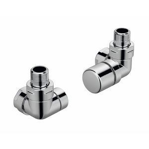 Kranenset type E set dubbel haaks kraan rechts verchroomd