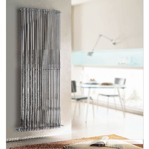 Buisradiator Giada 1000x136x56 verticaal RVS gepol. 133W