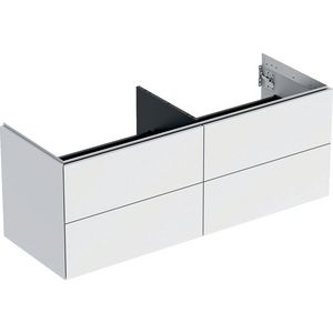 Wastafelonderkast 4x la 135cm mat wit ONE