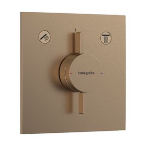 DuoTurn E afbouwdeel tbv inbouwkraan voor 2 functies Brushed Bronze