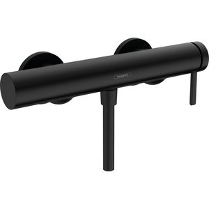 Finoris 1-hendel douchemengkraan mat zwart HoH 150mm incl. S-koppelingen