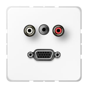 Afdekking alpin wit v.Audio/Jack/VGA CD500