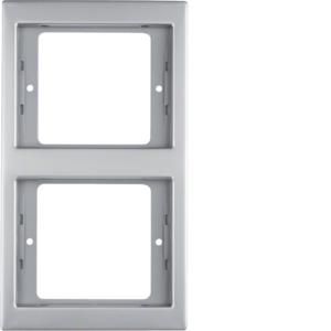 Afdekraam 2-v vert. berker K.5 edelstaal