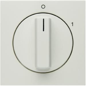 Afdek. v draaischakelaar berker S.1/B.3/B.7 polarwit mat