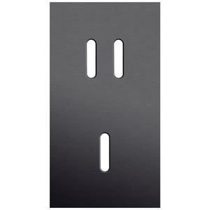 Tweevoudige afdekpl. verticaal 71mm centerafstand een tweevo