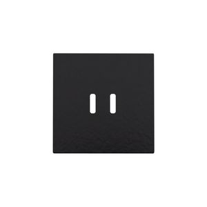 Afwerkingsset dubbele smart USB-C-lader piano black coated