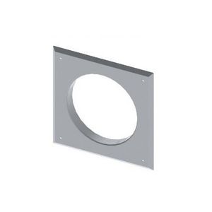 Rozet aluminium Ø150, 220x220mm, zwart