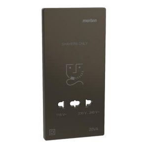 Centraalplaat SCHEERAPPARAAT. Mokka metallic Systeem D