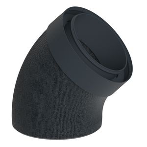 Bocht geisoleerd 45° DucoFlex Star met koppelstuk Ø160mm