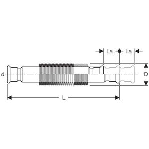 Axiaalcompensator MAPRESS RVS 76,1mm 2x pers