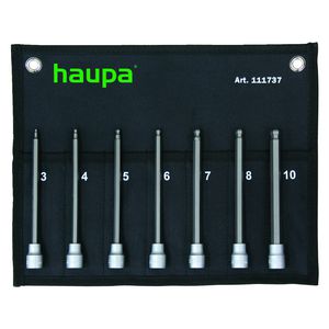 Dopbitset 3/8 inbus zeskant kogelkop 7delig 3 t/m 10mm 150mm