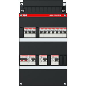 Installatiekast 10x achter 3x 30mA + HS 1-f