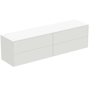 Conca wastafelmeubel 200x50x55cm 4 laden afdekblad zonder uitsnijding matt white