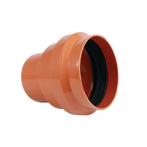 PVC manchet overgangstuk gres-spie 242x200mm SN4 bruin