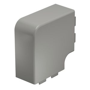 Deksel platte hoek 60x110mm polyvinylch. steengrijs VVE=2