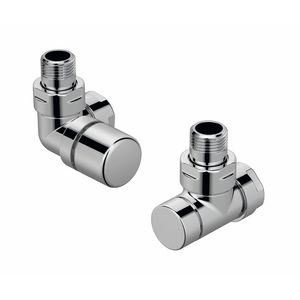 Kranenset type I set deco radiatorkraan links verchroomd