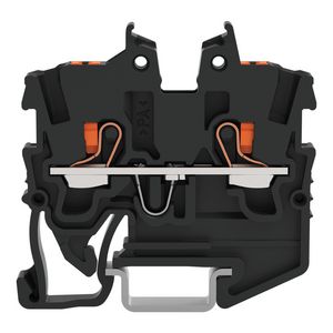 2-draads MINI-rijgklem Met Druk 1mm² zwart 2250-1205 VVE=100