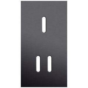 Tweevoudige afdekpl. verticaal 71mm centerafstand een enkelv