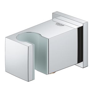 Euphoria cube wandaansluitbocht chroom incl. wandhouder