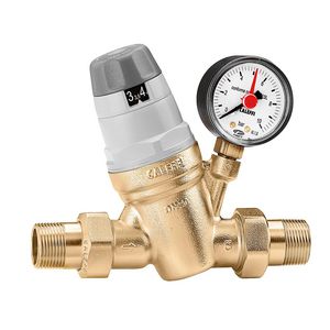 Reduceerventiel monoblokpatroon met manometer 1/2" 25bar