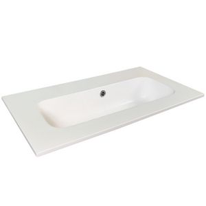 Wastafel 28 glans wit 100cm 1x kom zonder kraangat (i.c.m. meubel)