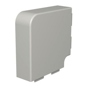 Deksel platte hoek 60x170mm polyvinylch. steengrijs VVE=2
