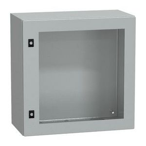 Deur 600x600x300mm IP66 / IK08 Transparant RAL70 Spacial CRN