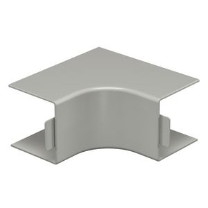 Binnenhoek 60x60mm polyvinylchlorid steengrijs VVE=2